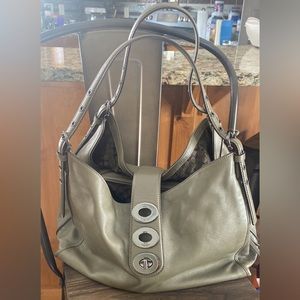 COACH olive shoulder bag
